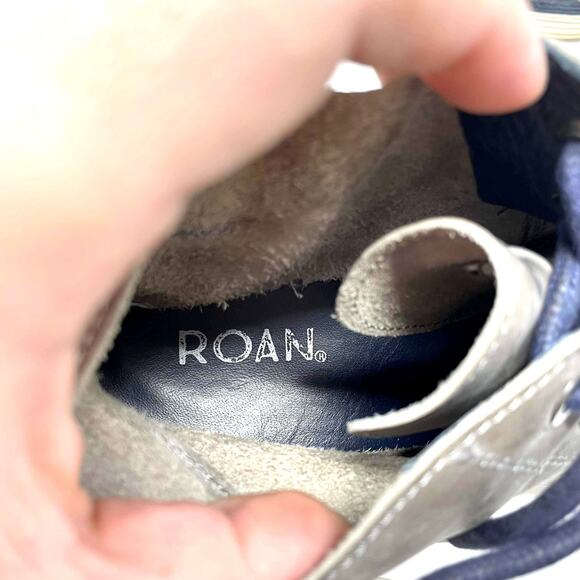 ROAN by BED STU Men's High Top Gray Distressed Casual Trendy Sneakers - Picture 5 of 11